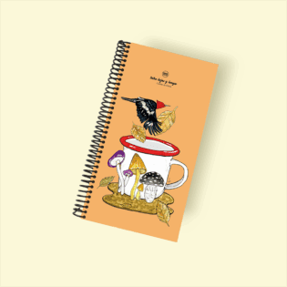 Planner Alargado de Tapa Dura – Checklist Diario con Ilustraciones de Mano Rústica (22x13 cm) - Diseño 7