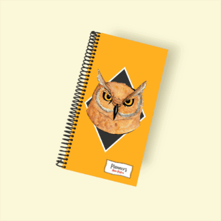 Planner Alargado de Tapa Dura – Checklist Diario con Ilustraciones de Mano Rústica (22x13 cm) - Diseño 9