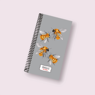 Planner Alargado de Tapa Dura – Checklist Diario con Ilustraciones de Mano Rústica (22x13 cm) - Diseño 1