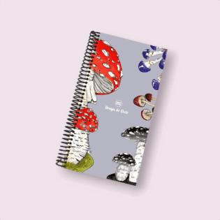 Planner Alargado de Tapa Dura – Checklist Diario con Ilustraciones de Mano Rústica (22x13 cm) - Diseño 3