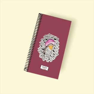 Planner Alargado de Tapa Dura – Checklist Diario con Ilustraciones de Mano Rústica (22x13 cm) - Diseño 6