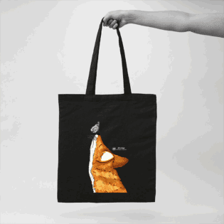 Bolsas Ecológicas de Algodón con Diseños de Fauna Nativa Chilena - diseño 8