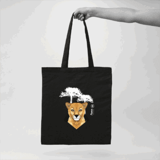 Bolsas Ecológicas de Algodón con Diseños de Fauna Nativa Chilena - diseño 7