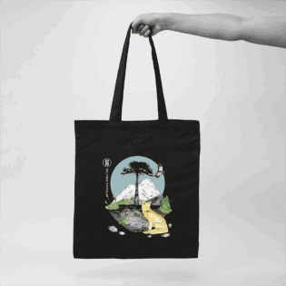 Bolsas Ecológicas de Algodón con Diseños de Fauna Nativa Chilena - diseño 5