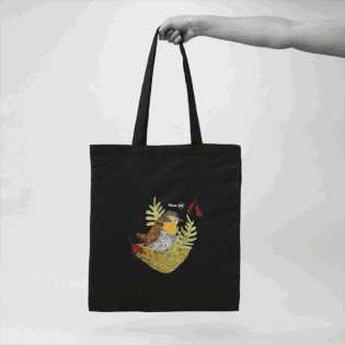 Bolsas Ecológicas de Algodón con Diseños de Fauna Nativa Chilena - diseño 10