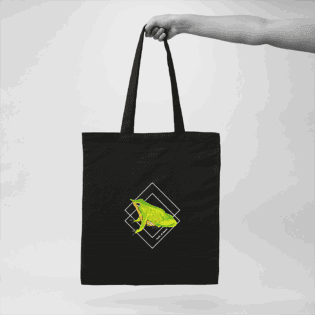 Bolsas Ecológicas de Algodón con Diseños de Fauna Nativa Chilena - diseño 3